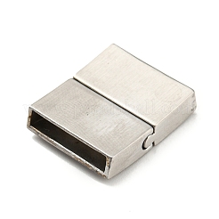 Tarnish Resistant 304 Stainless Steel Magnetic Clasps with Glue-in Ends&nbsp;STAS-I011-15