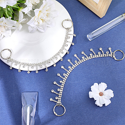 2Pcs Iron & Resin Rhinrstone Shoe Decoration Chain&nbsp;DIY-CY0002-48