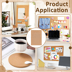 6Pcs Cork Label Stickers&nbsp;AJEW-BC0009-43