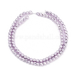 Baking Paint Electroplated Synthetic Non-magnetic Hematite Beads Strands&nbsp;G-H072-A01-01I