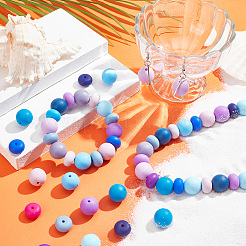 112Pcs 16 Style Food Grade Eco-Friendly Silicone Focal Beads&nbsp;SIL-GO0001-01