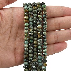 Natural African Turquoise(Jasper) Bead Strands&nbsp;G-D344-A08