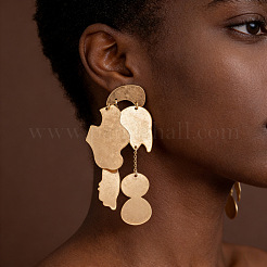 Alloy Stud Dangle Earrings&nbsp;WG03280-01