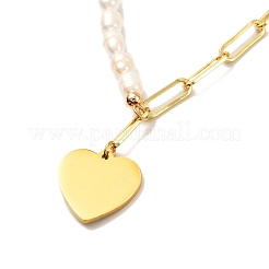 Heart Pendent Necklace for Girl Women&nbsp;NJEW-JN03681
