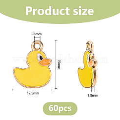60Pcs Alloy Enamel Pendants&nbsp;ENAM-DC0002-15