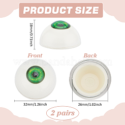 2 Pairs Plastic Craft Eyes&nbsp;DIY-PH0029-61B