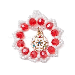 Christmas Theme Electroplate Glass Pendants&nbsp;PALLOY-MZ00322