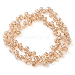 Electroplate Glass Beads Strands&nbsp;EGLA-D030-17I