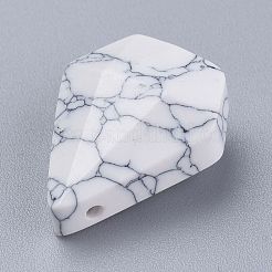 Synthetic Howlite Pendants&nbsp;G-L564-002-B03