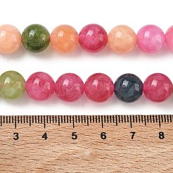 Dyed Natural Malaysia Jade Beads Strands&nbsp;G-G021-02C-26