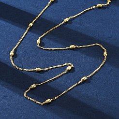 Brass Satellite Chains Necklaces for Women&nbsp;NJEW-D302-67G