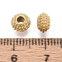 Textured 304 Stainless Steel Spacer Beads&nbsp;STAS-T072-06G
