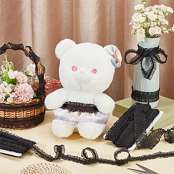 2 Cards 2 Styles Polycotton Pleated Elastic Lace Ribbon&nbsp;OCOR-FG0001-69B