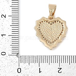 Brass Micro Pave Cubic Zirconia Pendants&nbsp;KK-Q005-02G