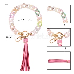 Chain Link Wristlet Keychain&nbsp;HJEW-SW00014-06
