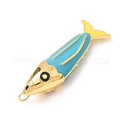 Brass with Enamel Big Pendants&nbsp;KK-CBA2F11-05G-02