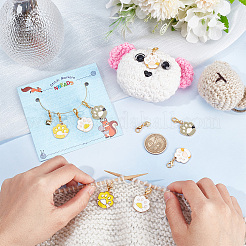 Alloy Pendant Stitch Markers&nbsp;HJEW-AB00597