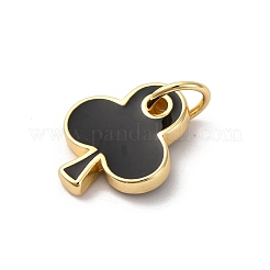 Brass Enamel Charms&nbsp;KK-Q098-25G-B02