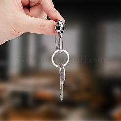 1Pc Stainless Steel Push Gate Snap Keychain Clasp Findings&nbsp;FIND-FH0011-89