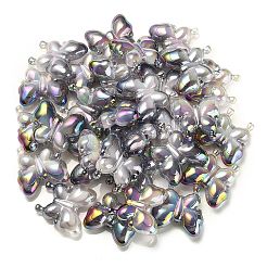 UV Plating Rainbow Iridescent Acrylic Beads&nbsp;X-OACR-G012-09