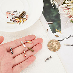 30 Sets 5 Colors Brass Bayonet Clasps&nbsp;KK-OC0001-37D