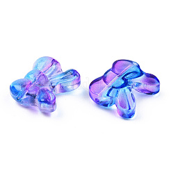 Transparent Spray Painted Glass Beads&nbsp;LS-GLAA-N035-025-G02