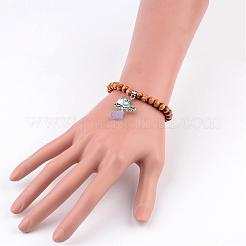 Alloy Acrylic Charm Bracelets&nbsp;BJEW-JB02278-06