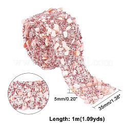 Resin Hotfix Rhinestone Beaded Trim&nbsp;DIY-WH0188-12