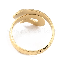 304 Stainless Steel Snake Cuff Rings&nbsp;RJEW-D002-33G
