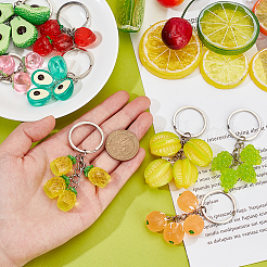 Fruit Resin Pendant Keychains&nbsp;KEYC-AB00044
