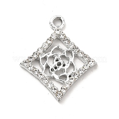 Alloy Rhinestone Pendants&nbsp;ALRI-C007-59P