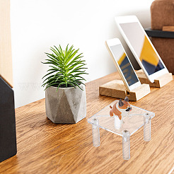 Square Transparent Acrylic Minifigure Display Stands&nbsp;ODIS-WH0002-48A