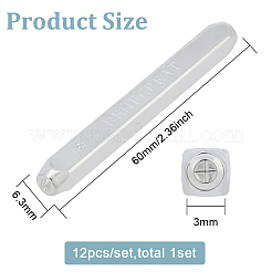 40cr Steel Stamps&nbsp;DIY-BC0009-43B