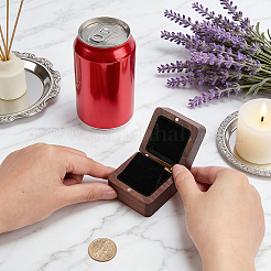 Walnut Wood Jewelry Pendant Packing Magnetic Boxes&nbsp;CON-WH0110-319