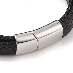 Braided Microfiber Leather Multi-strand Bracelets&nbsp;BJEW-B096-03A