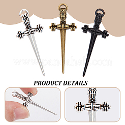 45Pcs 3 Colors Tibetan Style Alloy Pendants&nbsp;TIBEP-UN0001-23