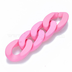 Opaque Spray Painted Acrylic Linking Rings&nbsp;OACR-S036-001B-I01