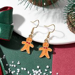 Christmas Theme Alloy Enamel Dangle Earrings&nbsp;EJEW-JE05830-02