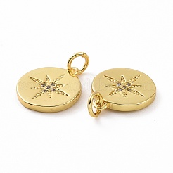 Brass Micro Pave Cubic Zirconia Pendants&nbsp;KK-E068-VF046