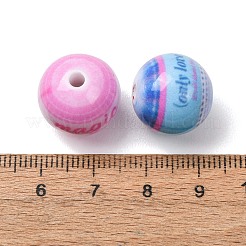 Opaque Printed Acrylic Beads&nbsp;AC-CBAC57E-06B