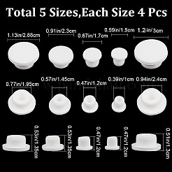 20Pcs 5 Styles Silicone Hole Plug Waterproof Plug&nbsp;AJEW-GF0007-95