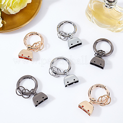 6 Sets 3 Colors Alloy Keychain Clasps&nbsp;DIY-CA0004-49