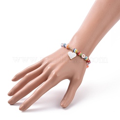 Word I Love Mom Acrylic Beaded Bracelet Sets for Mother's Day&nbsp;BJEW-JB09044