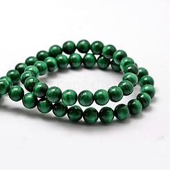 Grade A Natural Malachite Bead Strands&nbsp;G-O143-10-8mm
