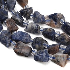 Raw Rough Natural Sodalite Beads Strands&nbsp;GG-CBA0B77-A01-02