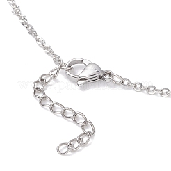 2MM 304 Stainless Steel Cable Chain Singapore Chain Necklaces for Women&nbsp;NJEW-JN05606