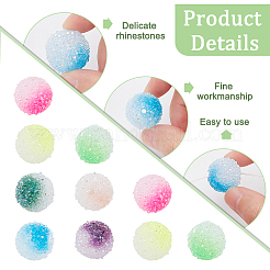 28Pcs 7 Colors  Frosted Acrylic Beads&nbsp;MACR-PH0002-19