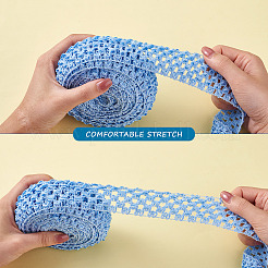 2 Rolls 2 Sizes Polyester Elastic Ribbon&nbsp;EW-TA0001-02J
