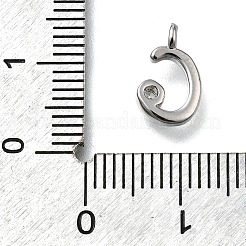 Brass Micro Pave Cubic Zirconia Pendants&nbsp;KK-B132-12P-C
