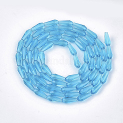 Transparent Glass Beads Strands&nbsp;GLAA-T009-004B